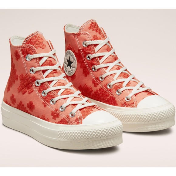 Converse Chuck Taylor All Star Platform High Tonal Embroidery size 10 NEW - Picture 4 of 5